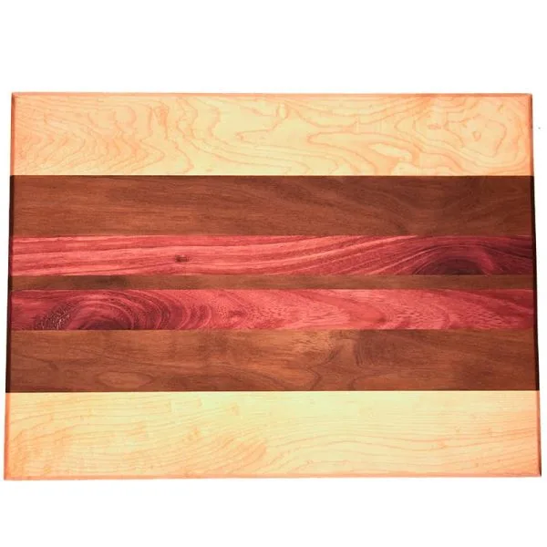 Cutting/Serving Board - Maple, Walnut, Purple Heart